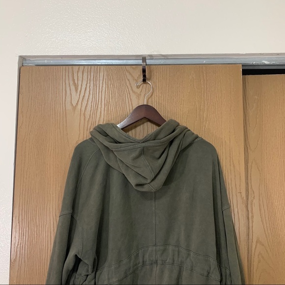 Free People Brentwood Cardigan Jacket Army Green - Picture 9 of 10